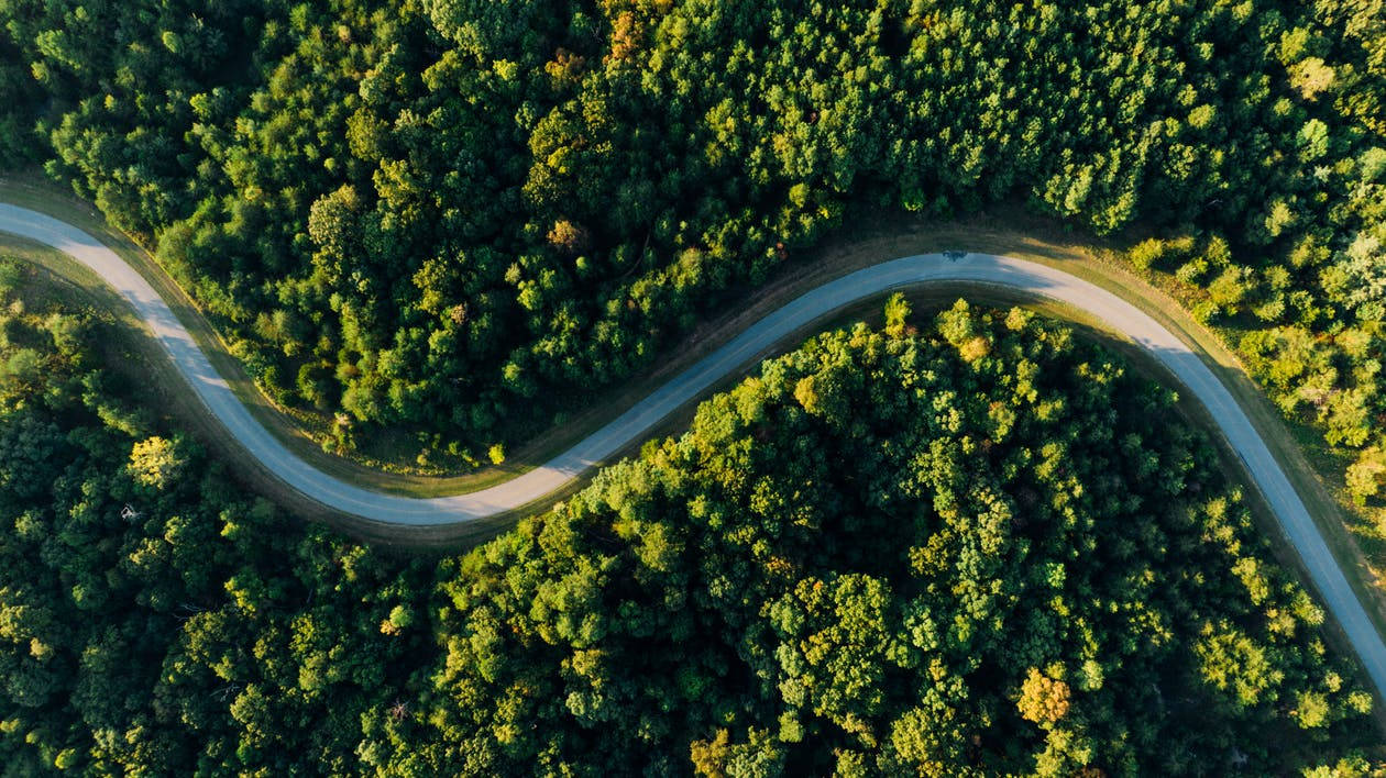 Aerial Photo Of Road Facebook Cover