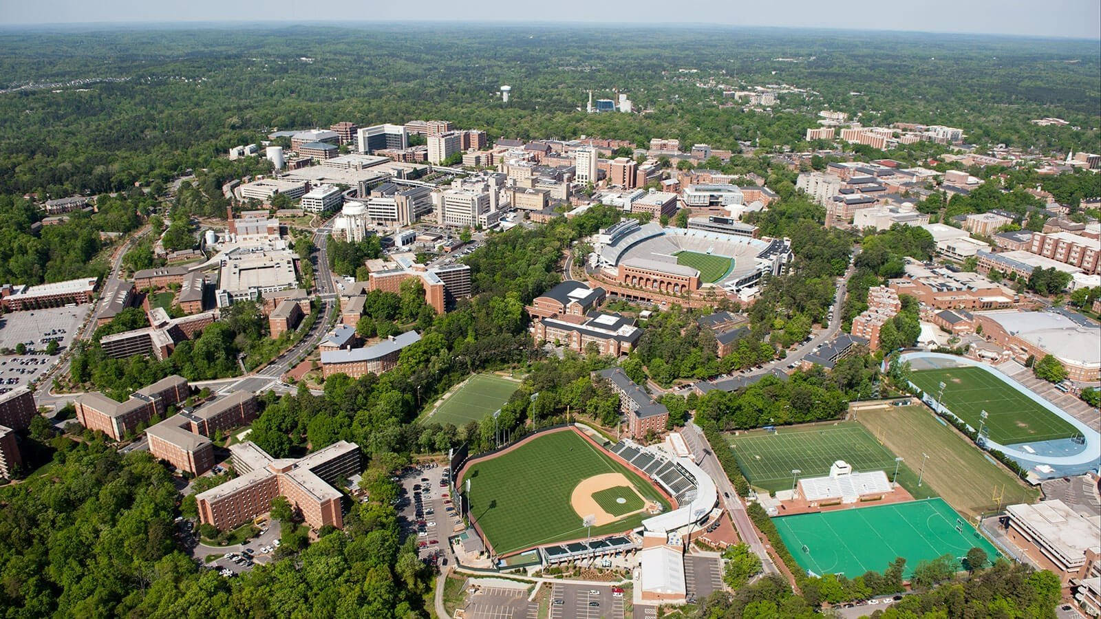 Aerial Photo Of University Of North Carolina Background