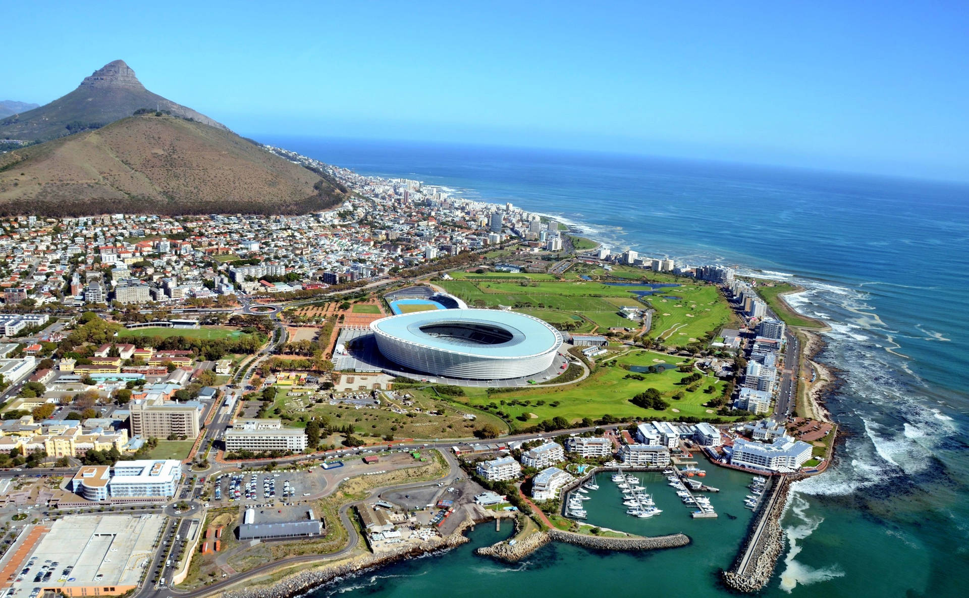 Aerial Photography Cape Town Background