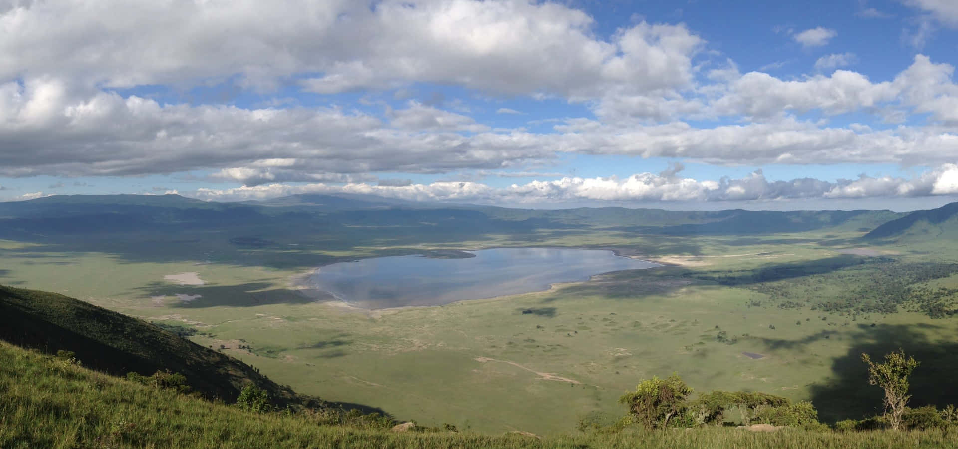 Aerial Photography Of Lake Magadi Tanzania Ngorongoro Crater