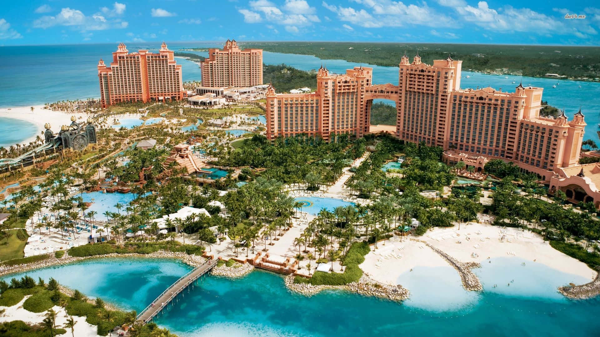 Aerial Shot Of Atlantis Resort