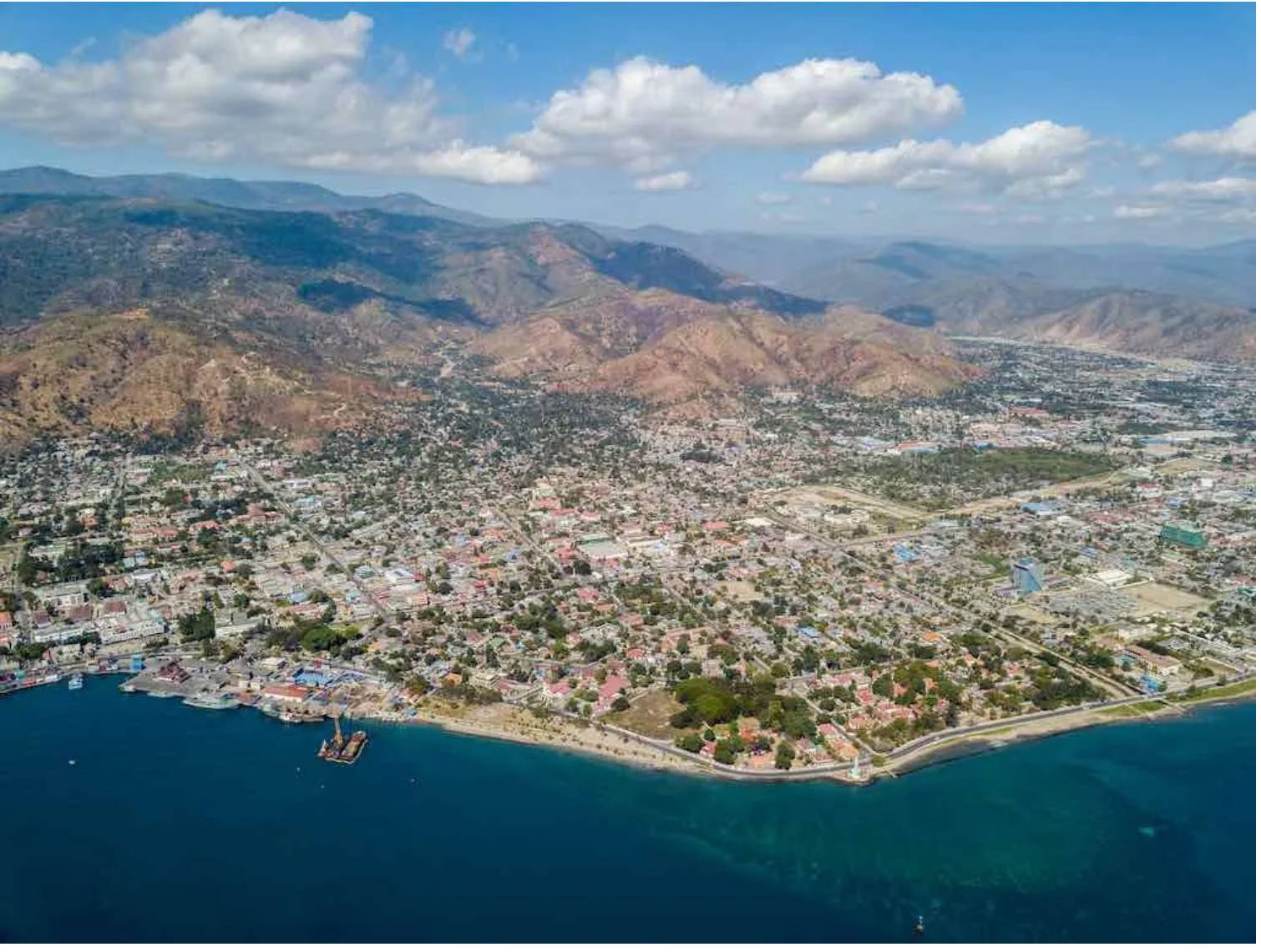 Aerial Shot Of Dili Timor Leste