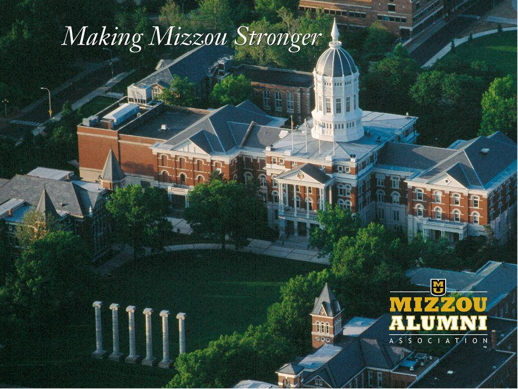 Aerial Shot Of Jesse Hall Building University Of Missouri