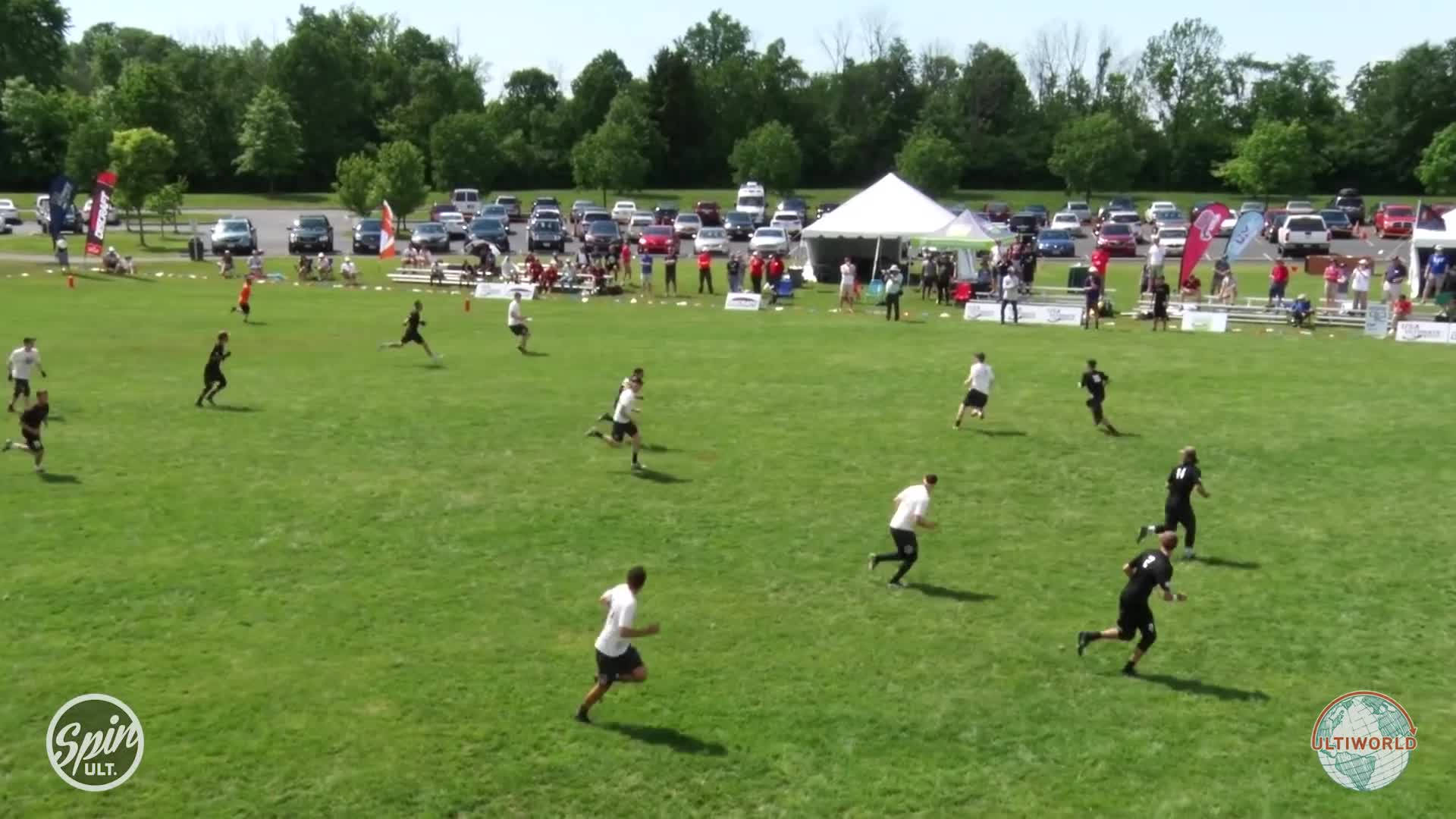 Aerial Ultimate Frisbee Background