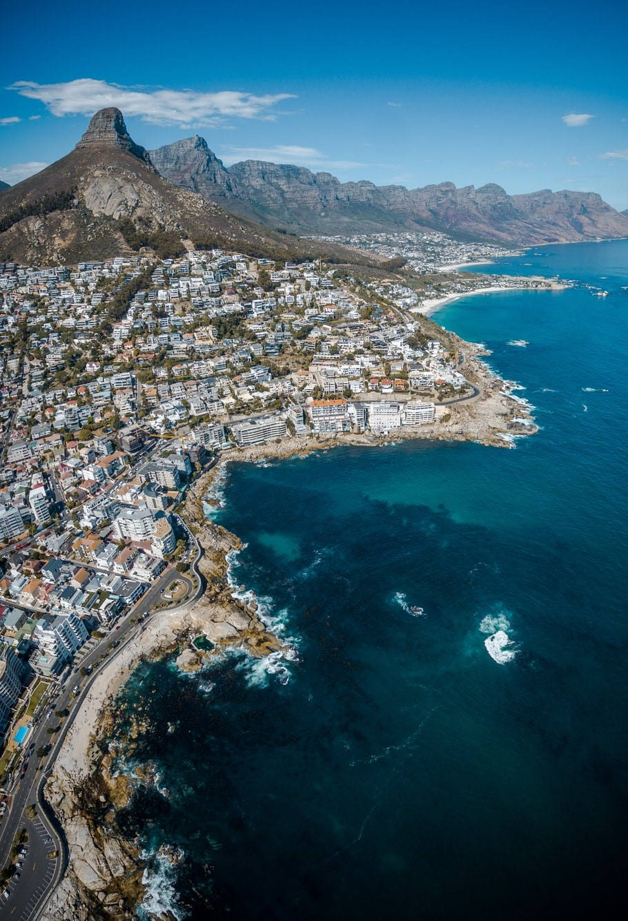 Aerial View Cape Town Background