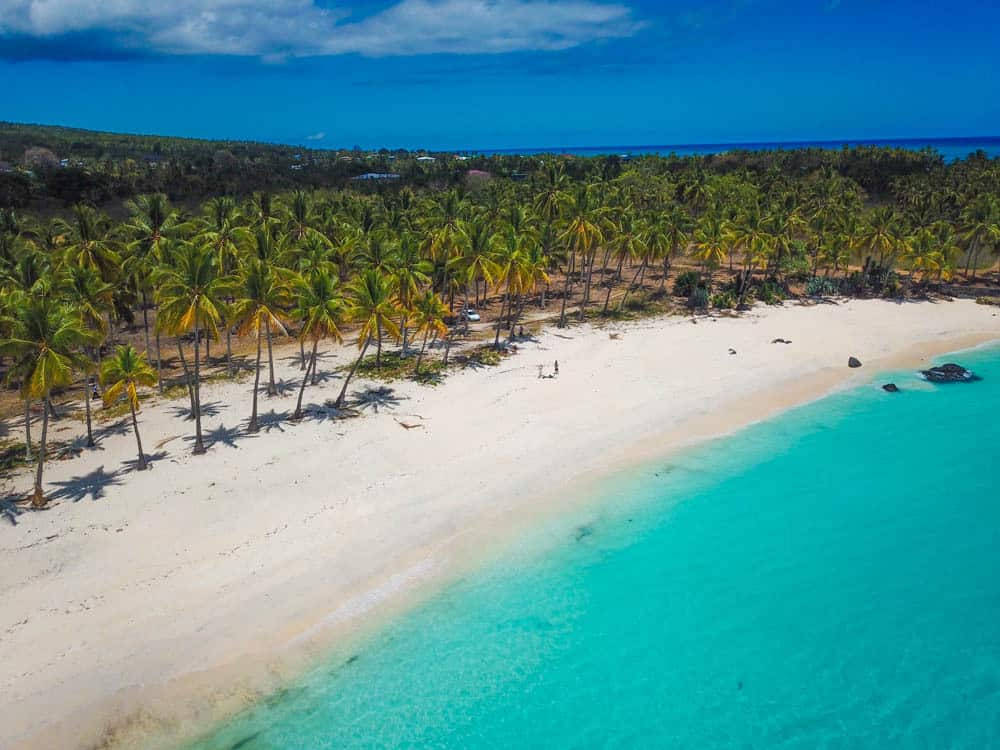 Aerial View Grande Comore Comoros Background