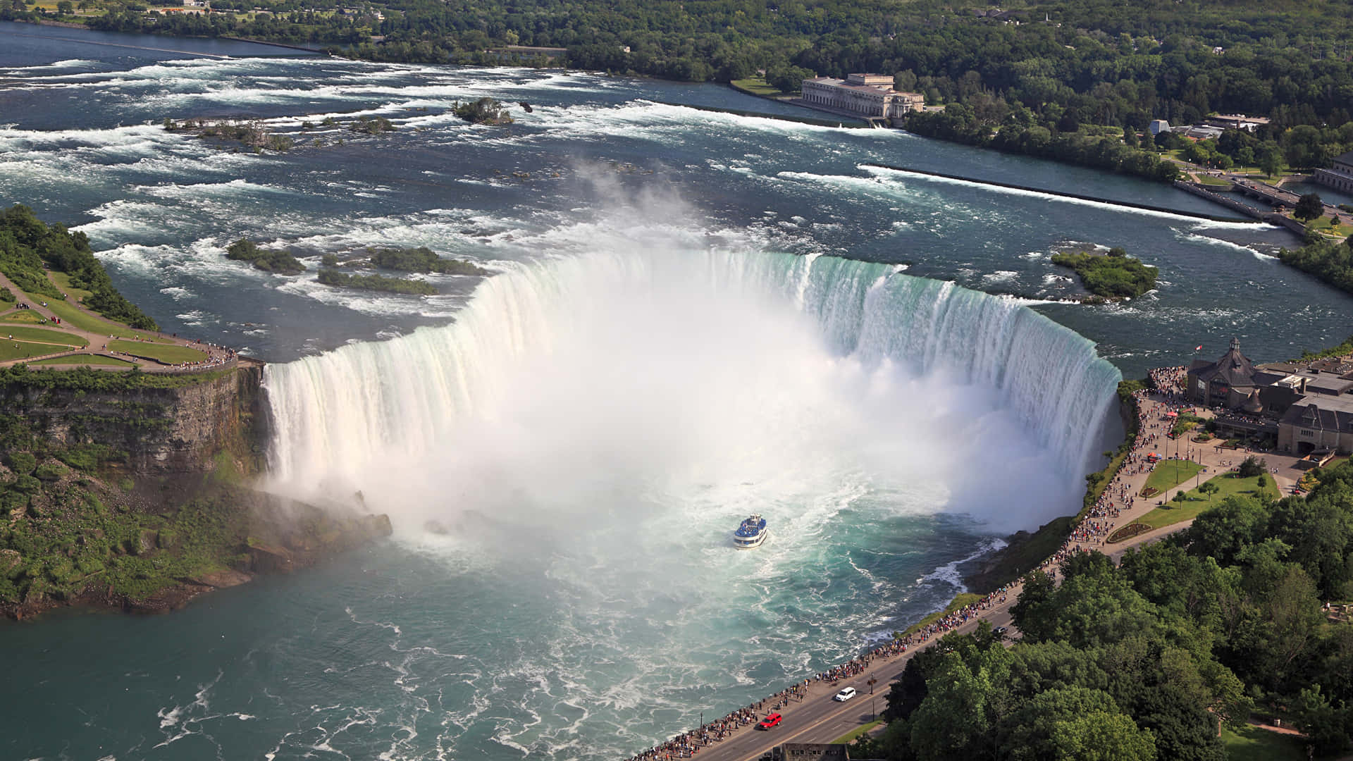 Aerial View Horseshoe Niagara Falls Canada