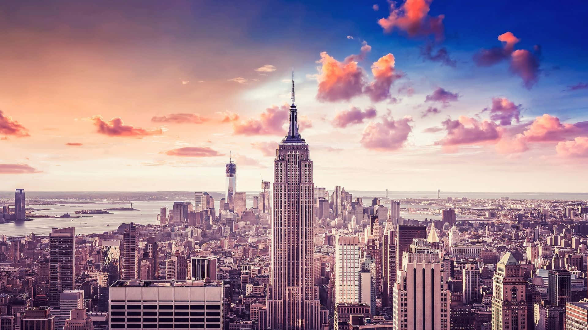 Aerial View Of A Modern Cityscape Background