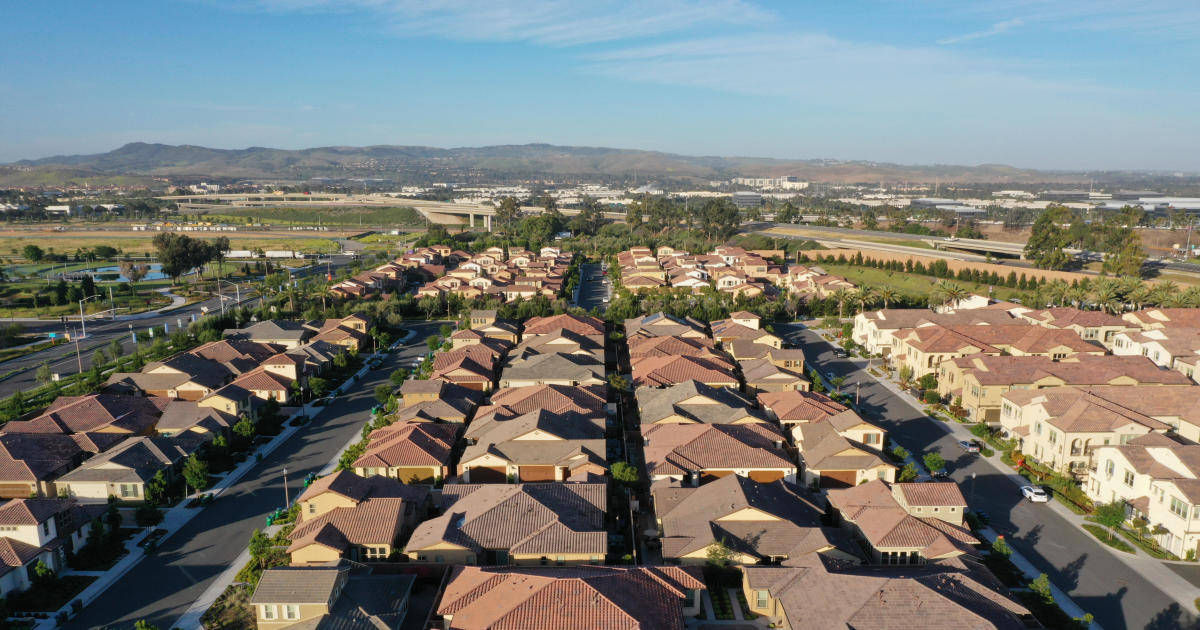 Aerial View Of Houses In Irvine