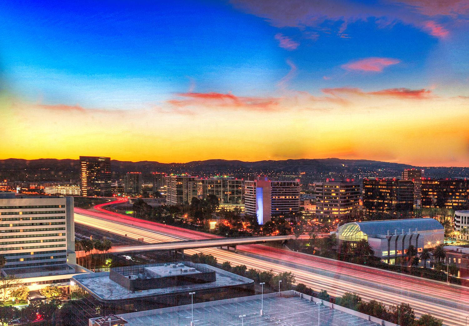 Aerial View Of Irvine California Background