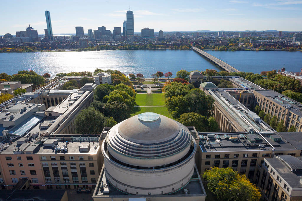 Aerial View Of Mit Overlooking The Charles River