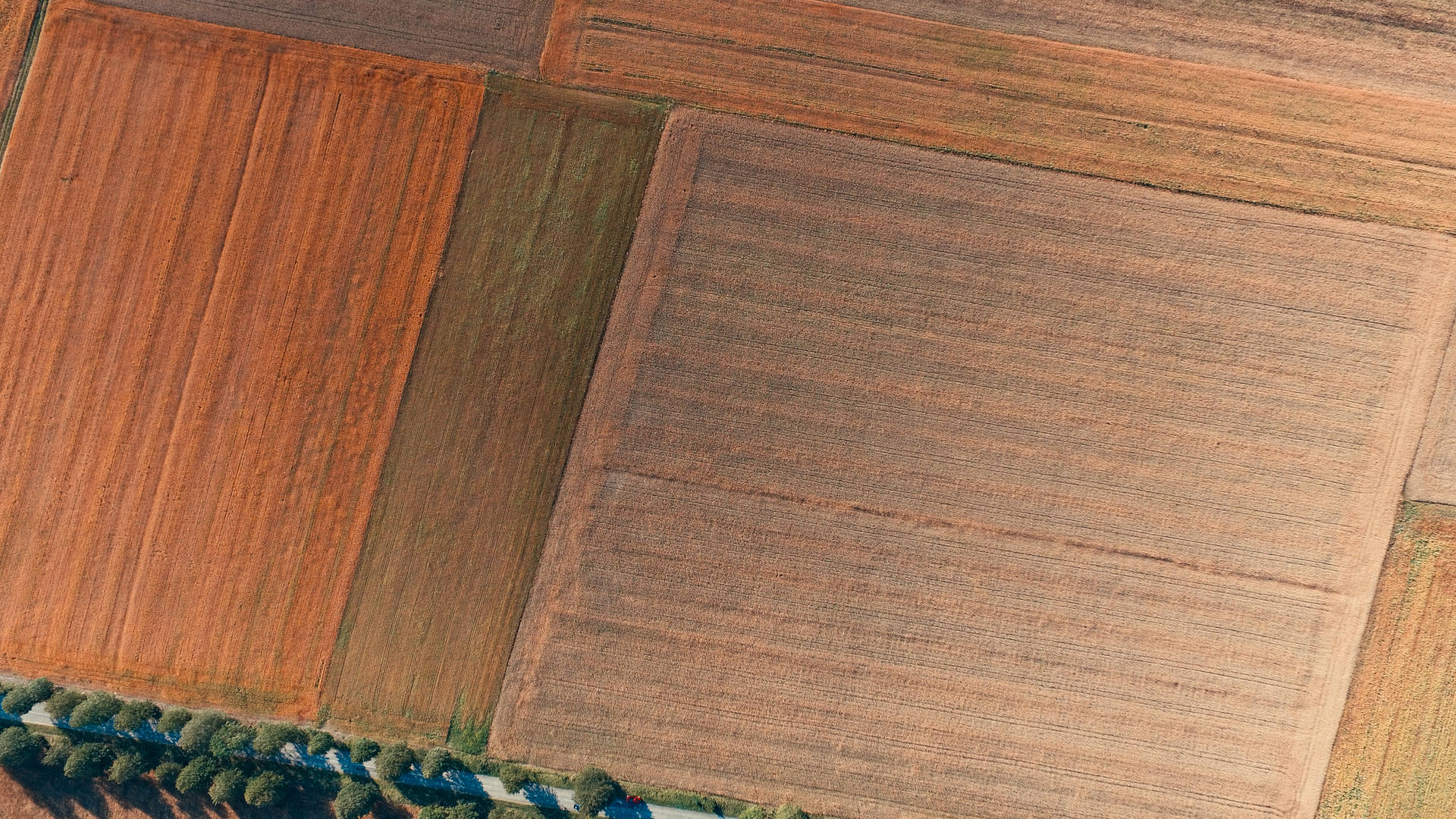 Aerial View Of Plots In Lithuania Background