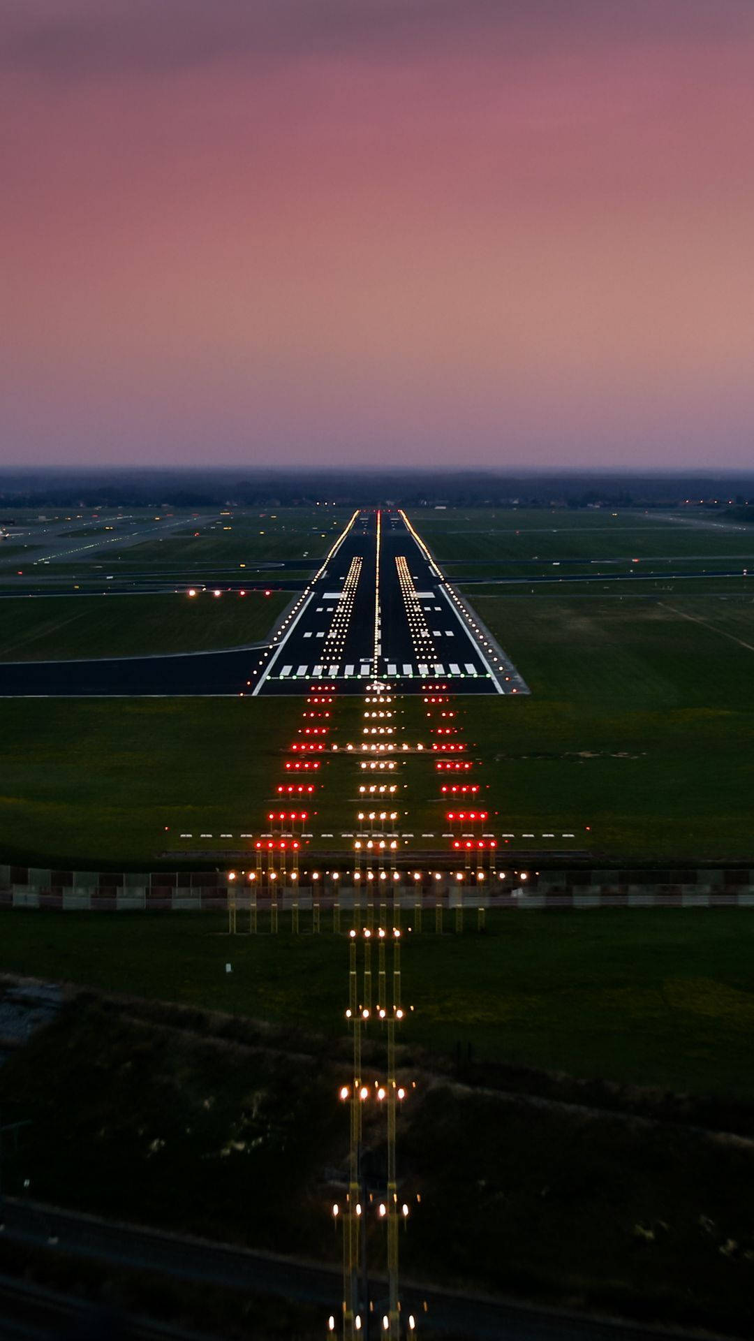 Aerial View Of The Runway Background