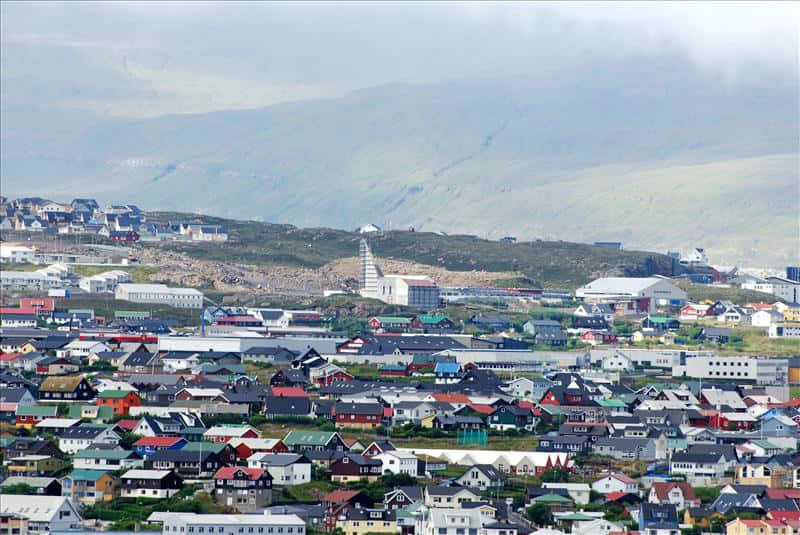Aerial View Of Thorshavn Background