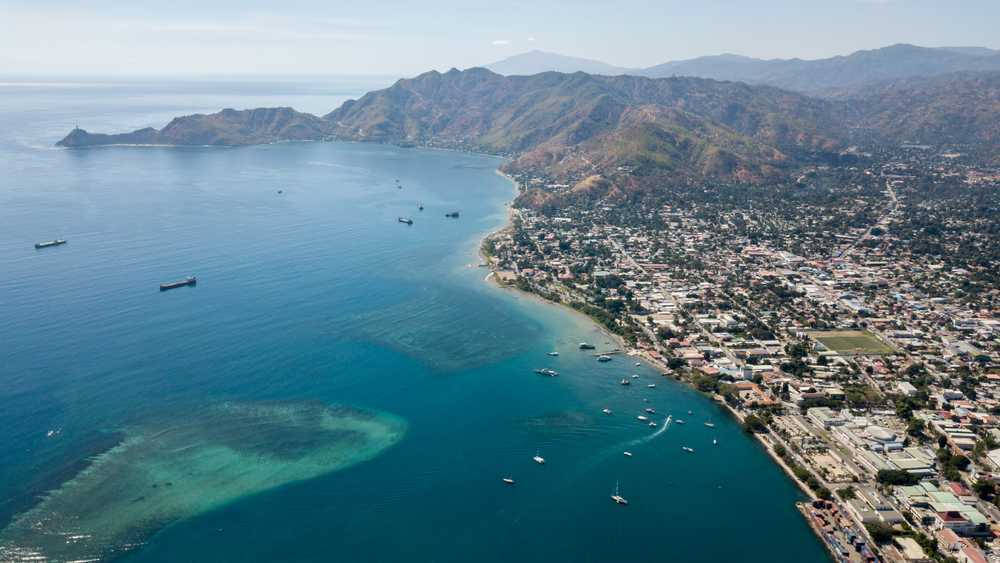 Aerial View Of Timor Leste Background