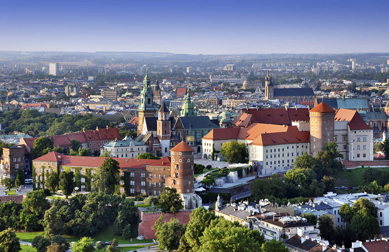 Aerial View Of Wawel Castle