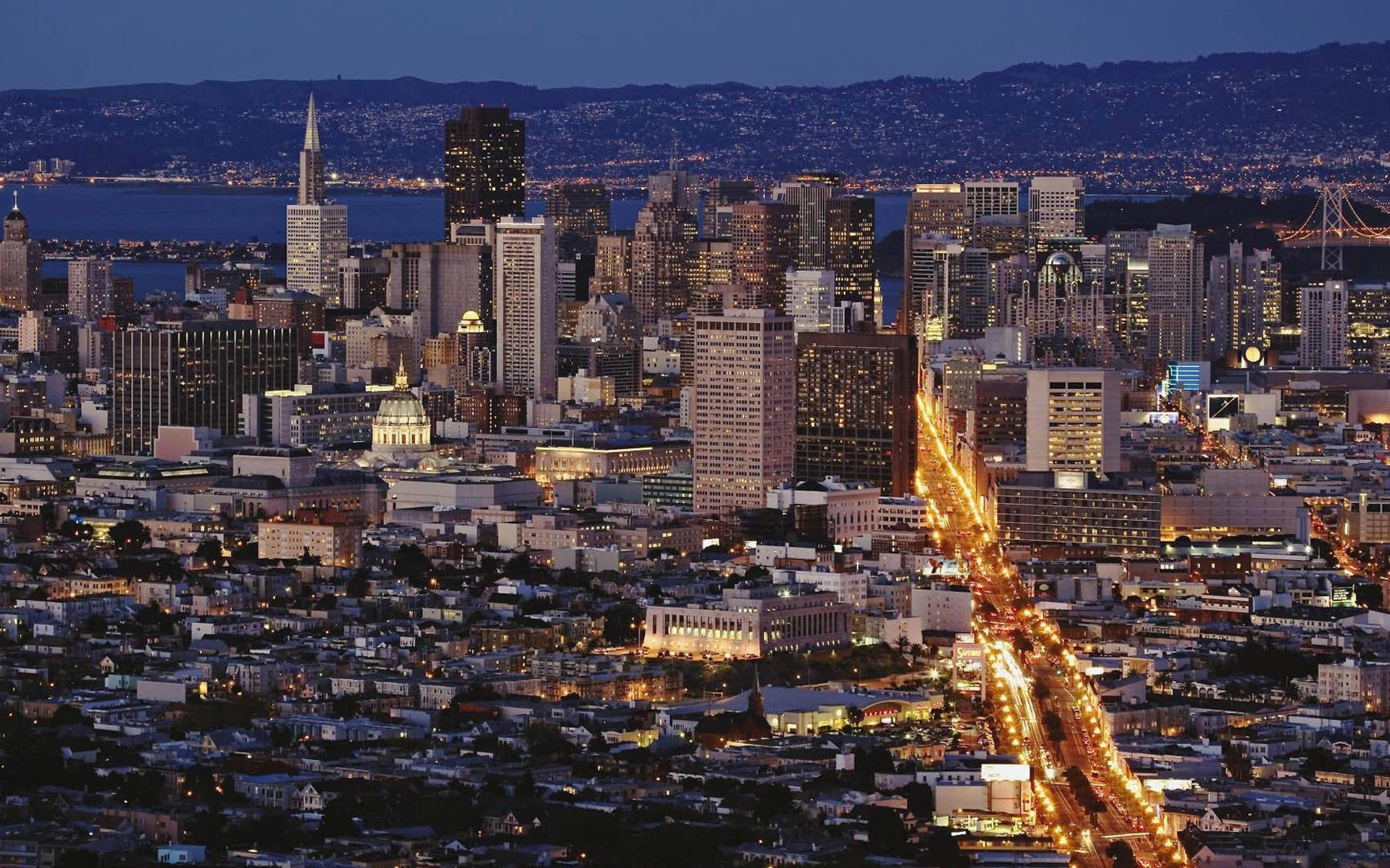 Aerial View San Francisco 4k Background