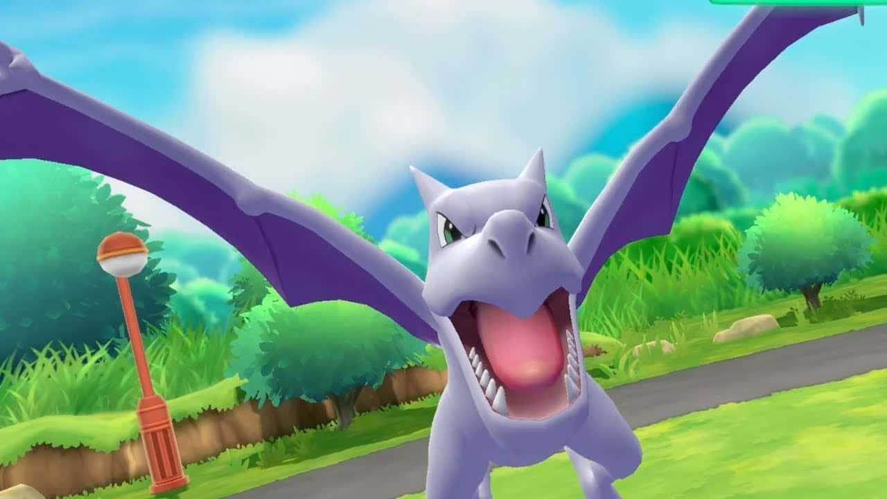 Aerodactyl Approaching Background