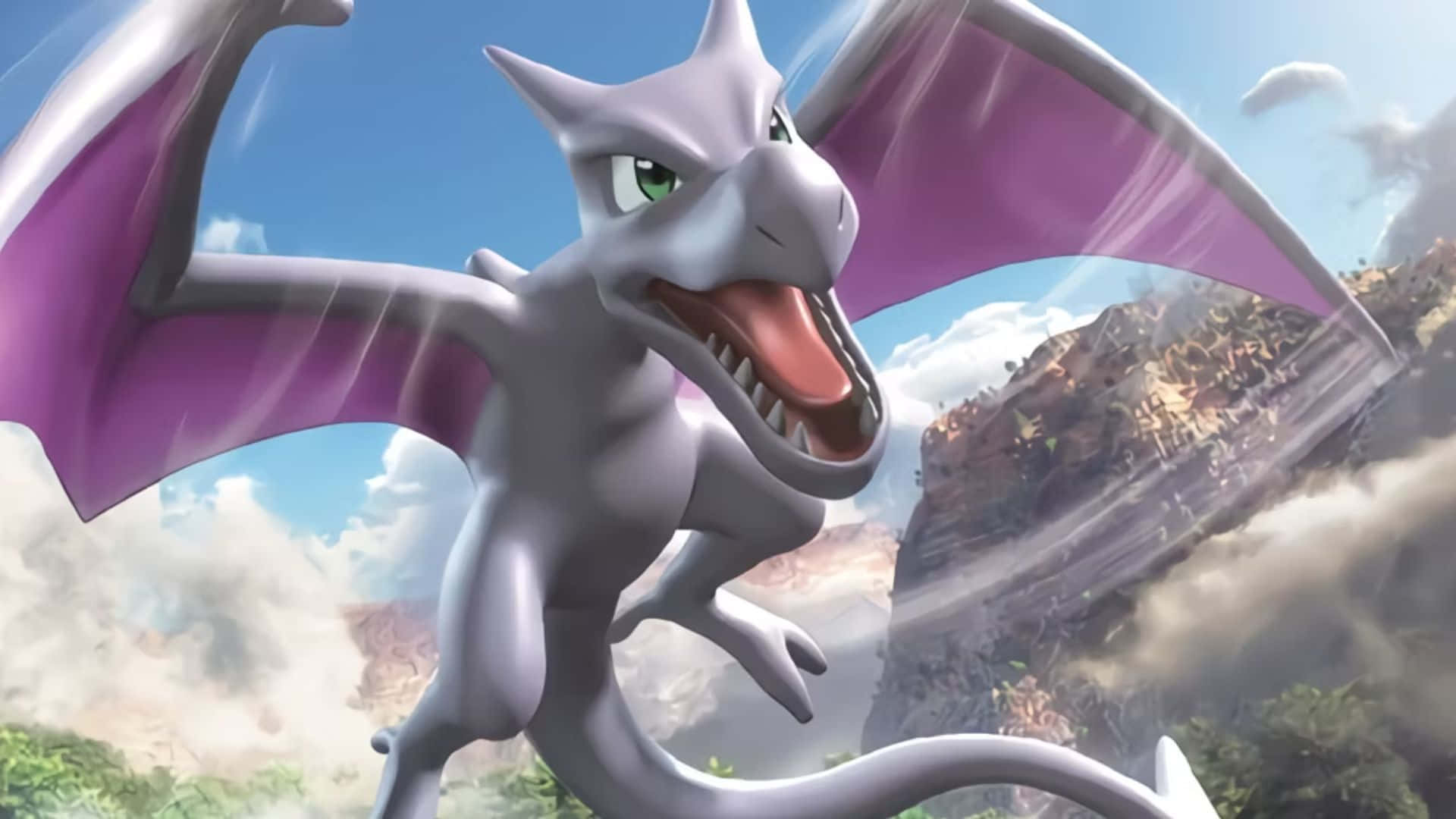 Aerodactyl Flying Background
