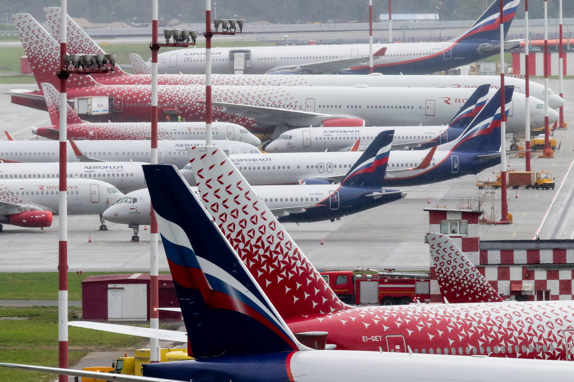 Aeroflot Aircraft Background