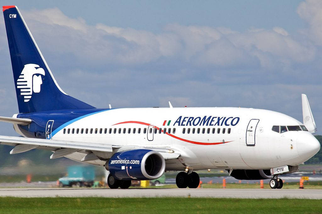 Aeromexico Airline Boeing 737 Plane Background