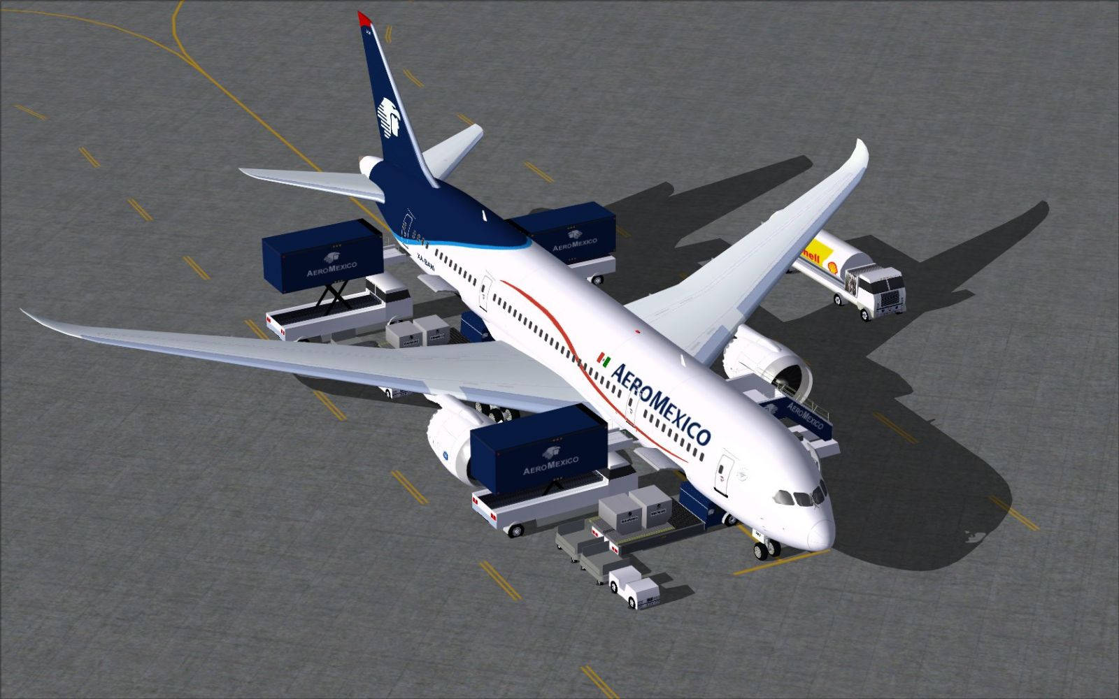 Aeromexico Flag Carrier Airline Boeing 787-8 V2 Background