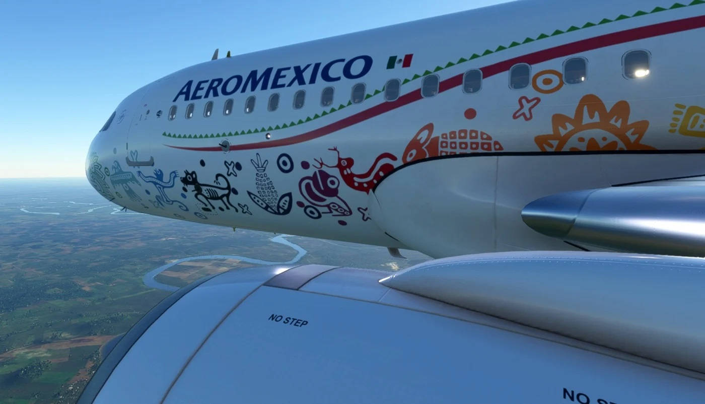 Aeromexico's Boeing 787-9 Dreamliner - A Side View Background