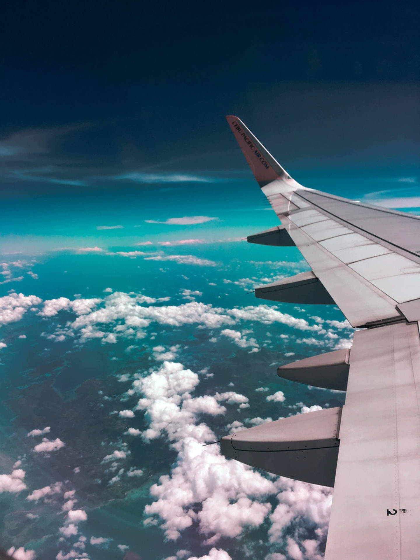 Aeroplane Cloudy Dark Sky