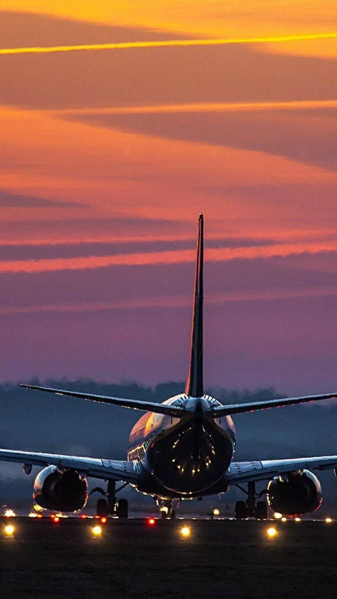 Aeroplane Night Time