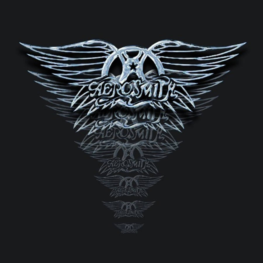 Aerosmith Rock Band Black And White Logo Background