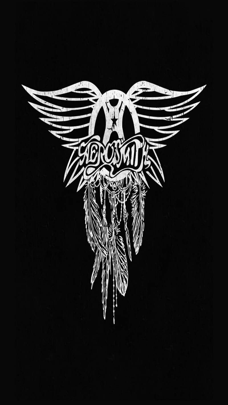 Aerosmith Rock Band Black Logo Background