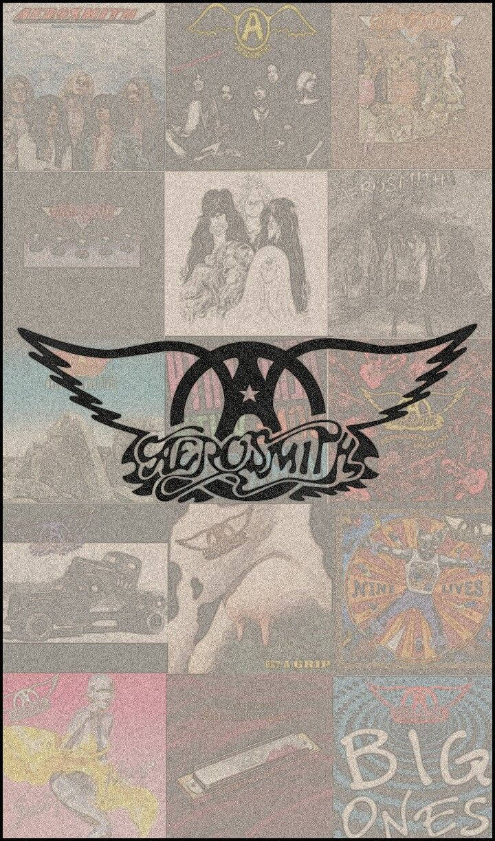 Aerosmith Rock Band Fan Art Logo Background