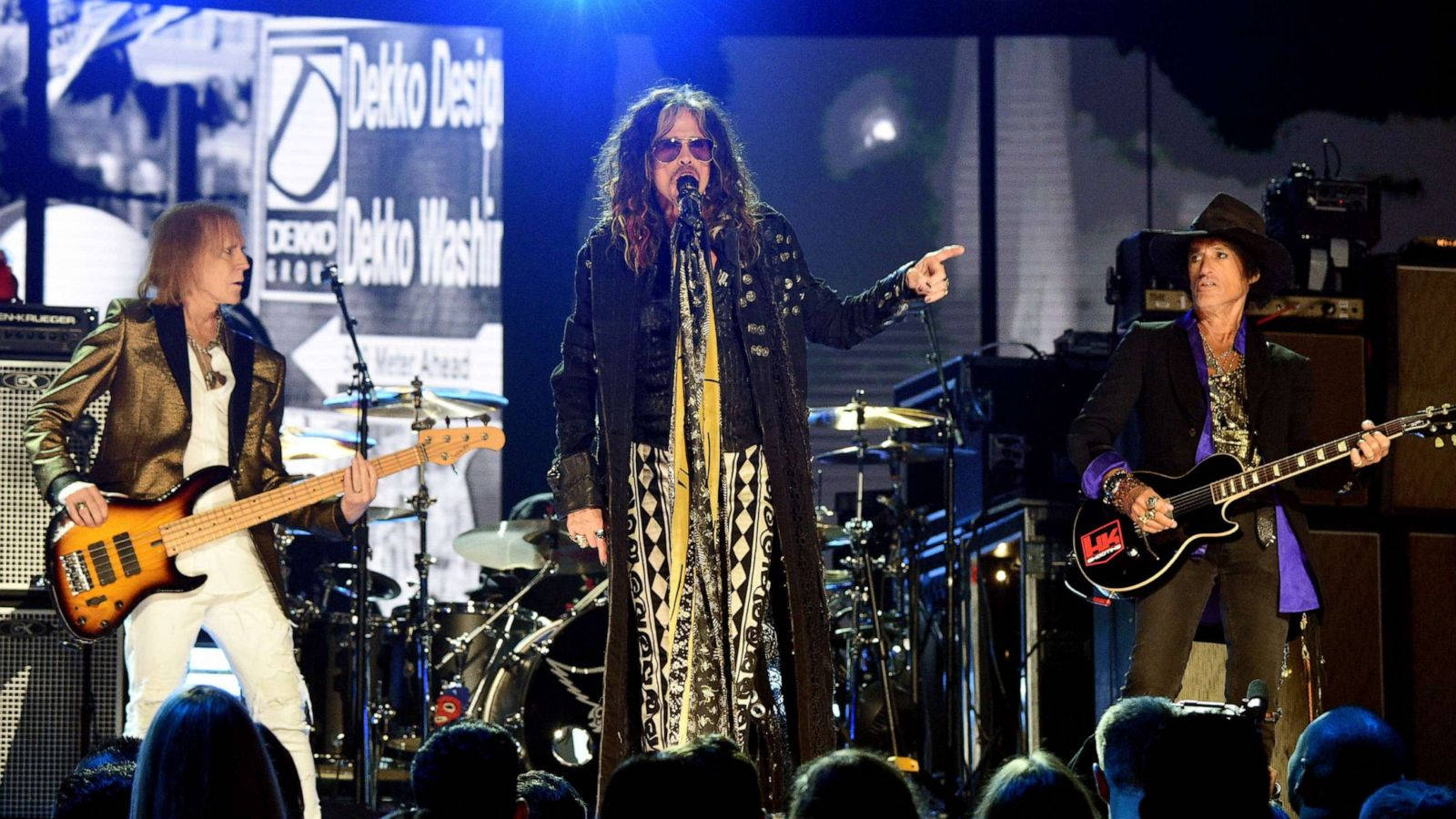 Aerosmith Rock Band Performing Live