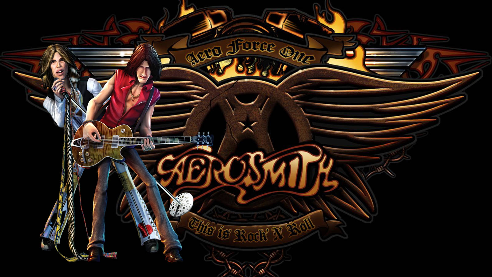 Aerosmith Rock Band Steven Joe Logo