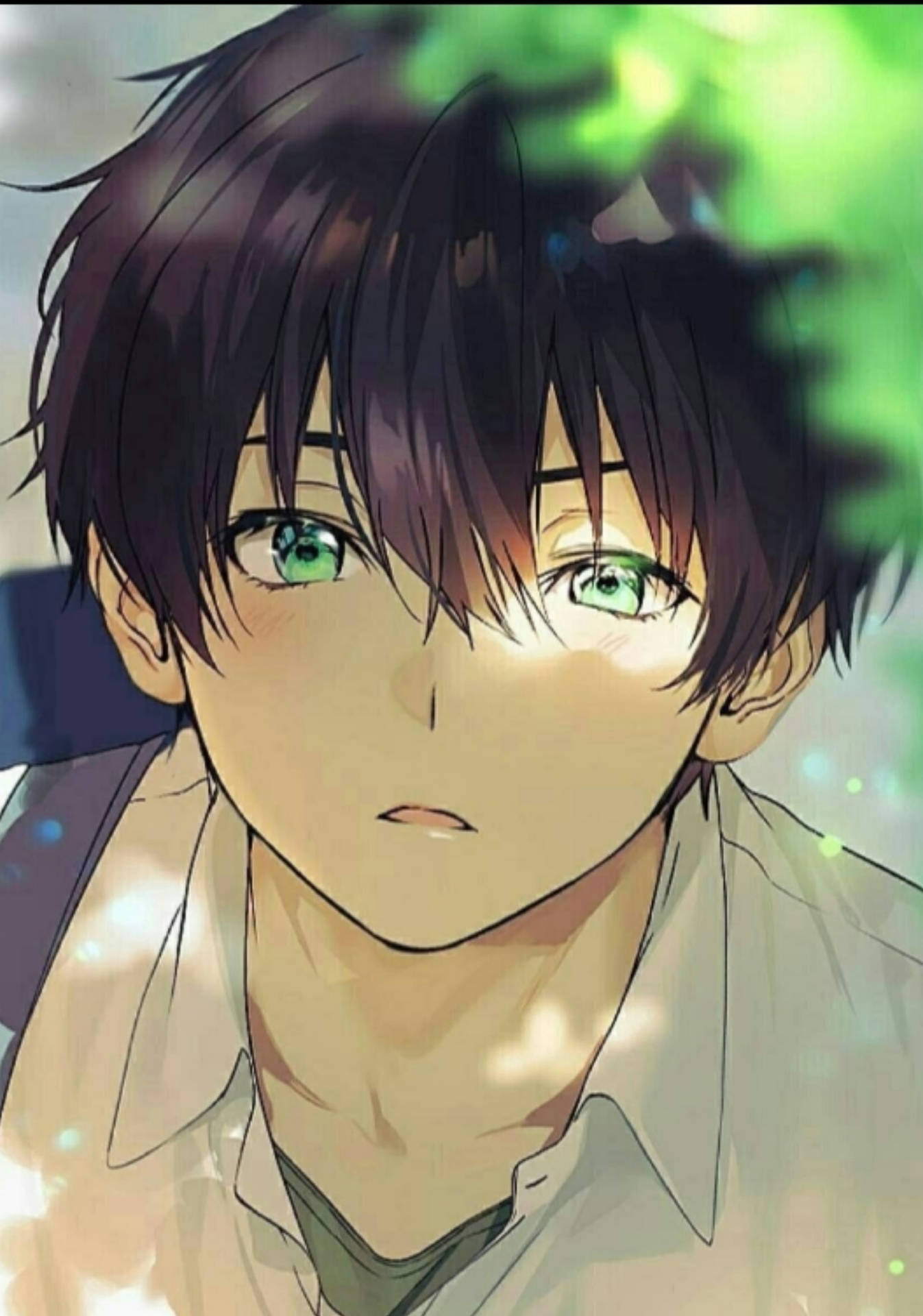 Aesthetic Anime Boy Icon Green Eyes