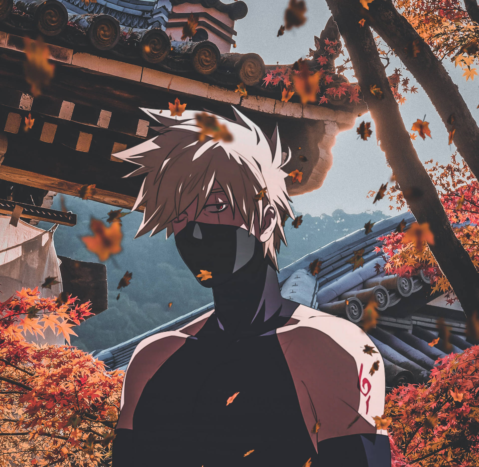 Aesthetic Anime Boy Icon Kakashi Background