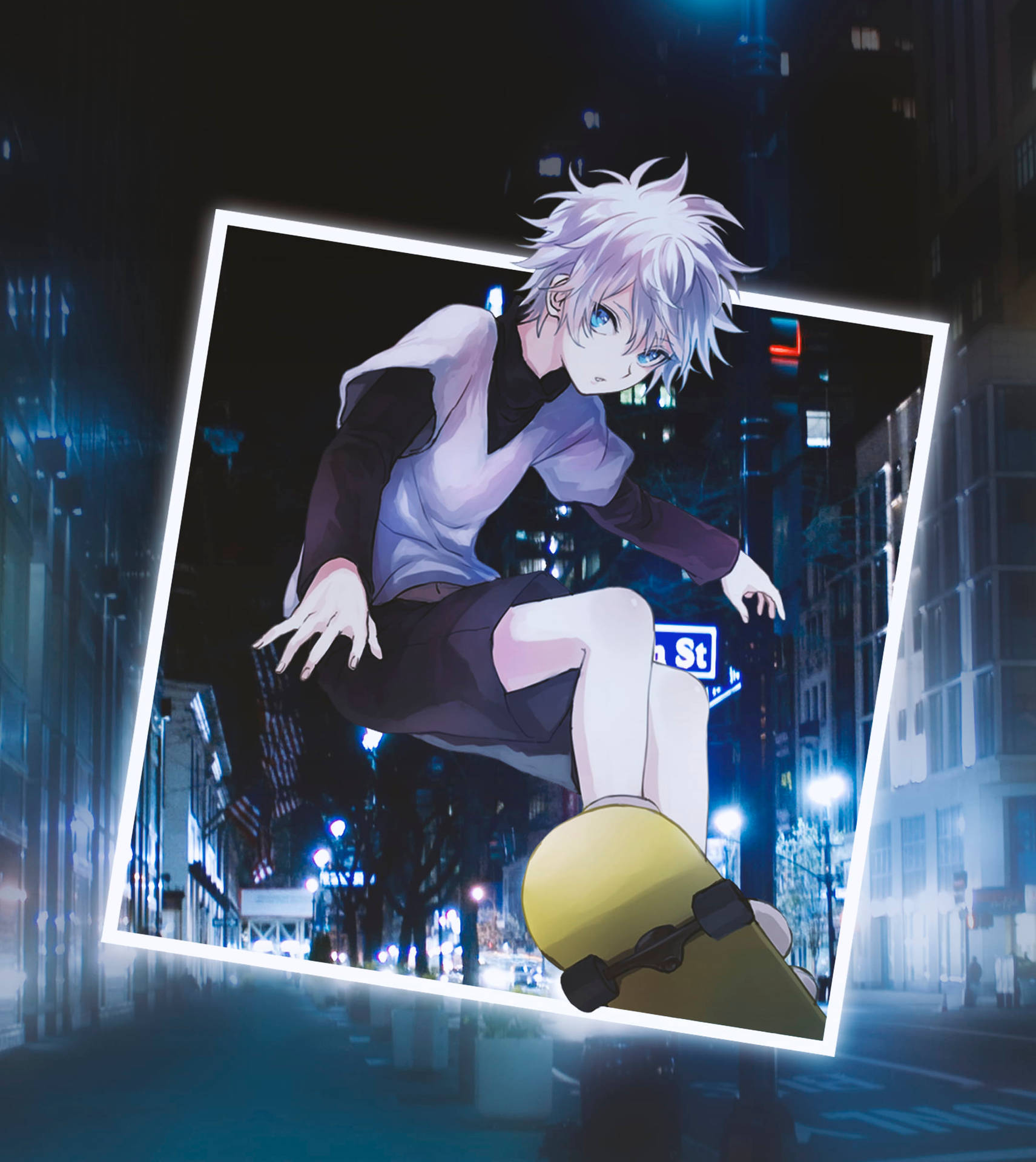 Aesthetic Anime Boy Icon Killua Zoldyck Background