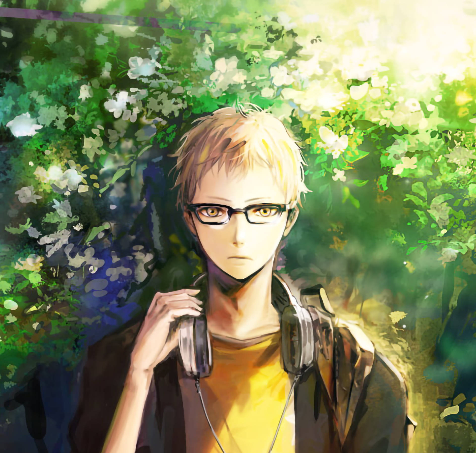 Aesthetic Anime Boy Icon Tsukishima Background