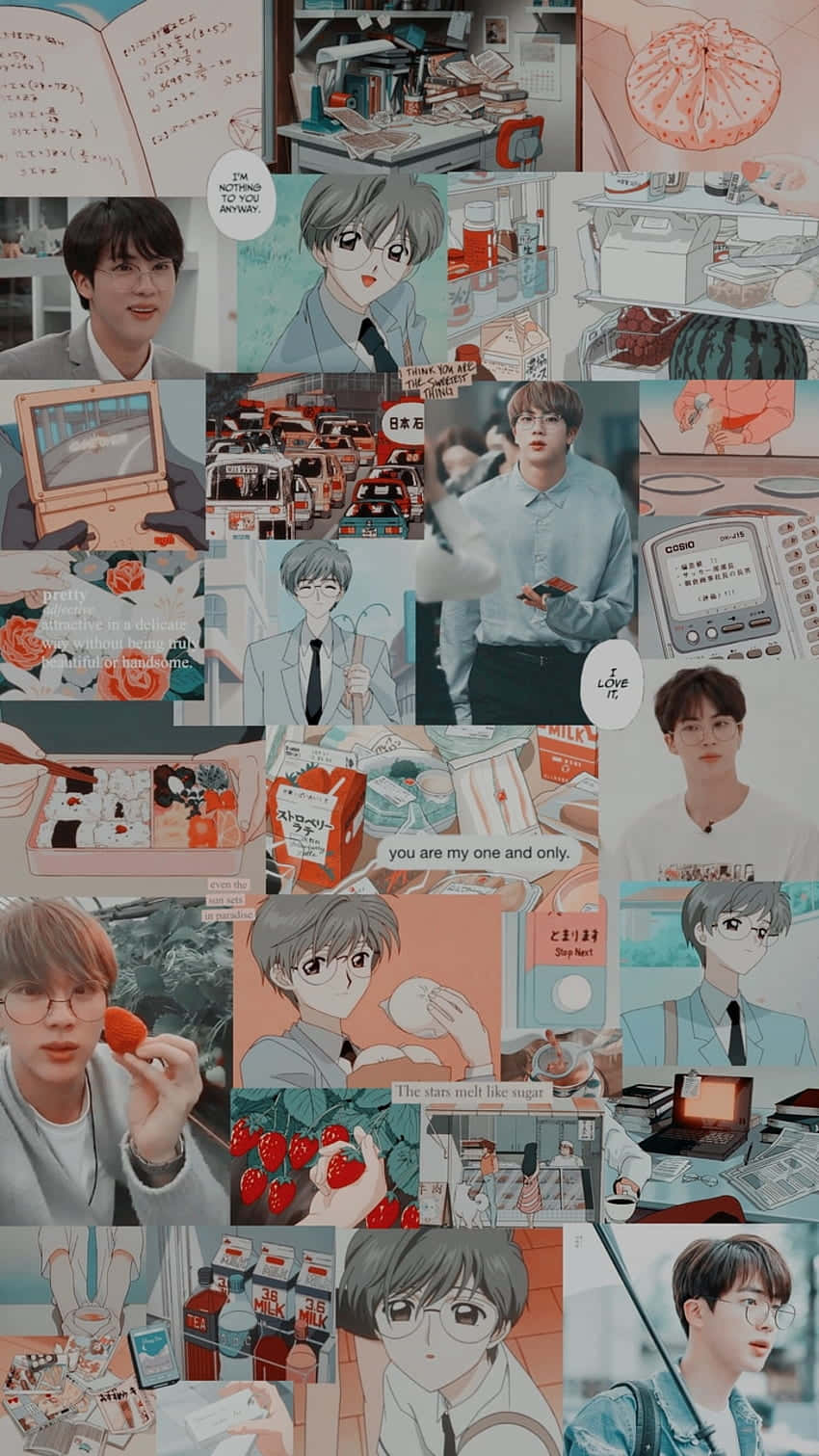 Aesthetic Anime Collage Background