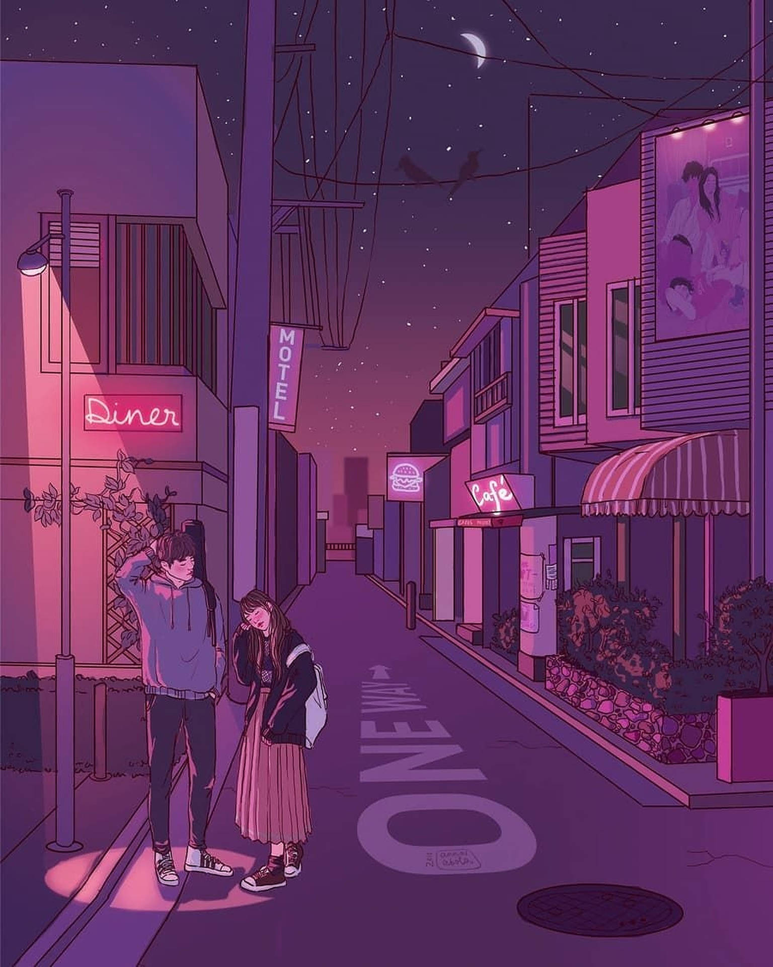 Aesthetic Anime Love Art Background