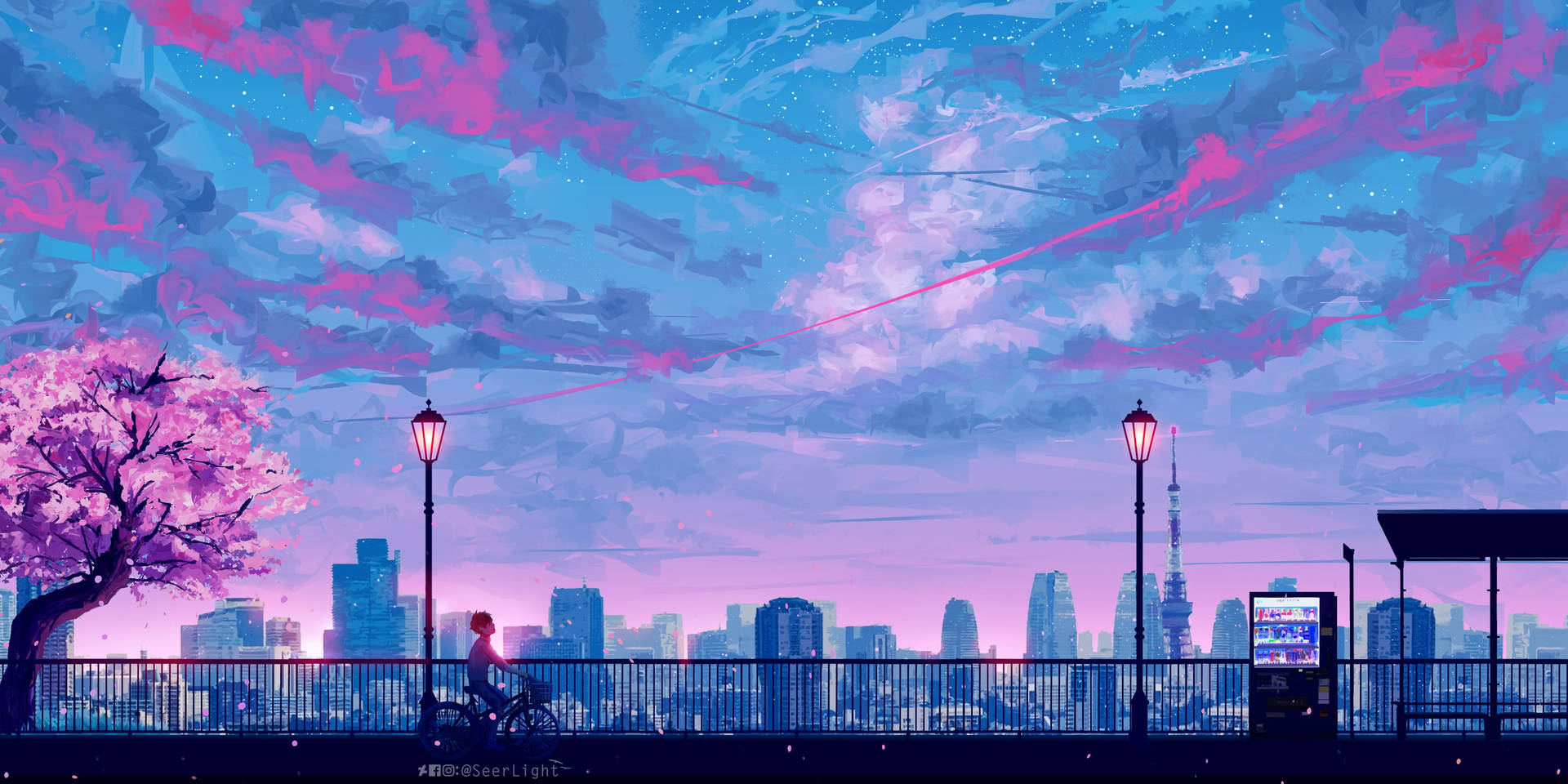 Aesthetic Anime Scene Desktop 4k Background