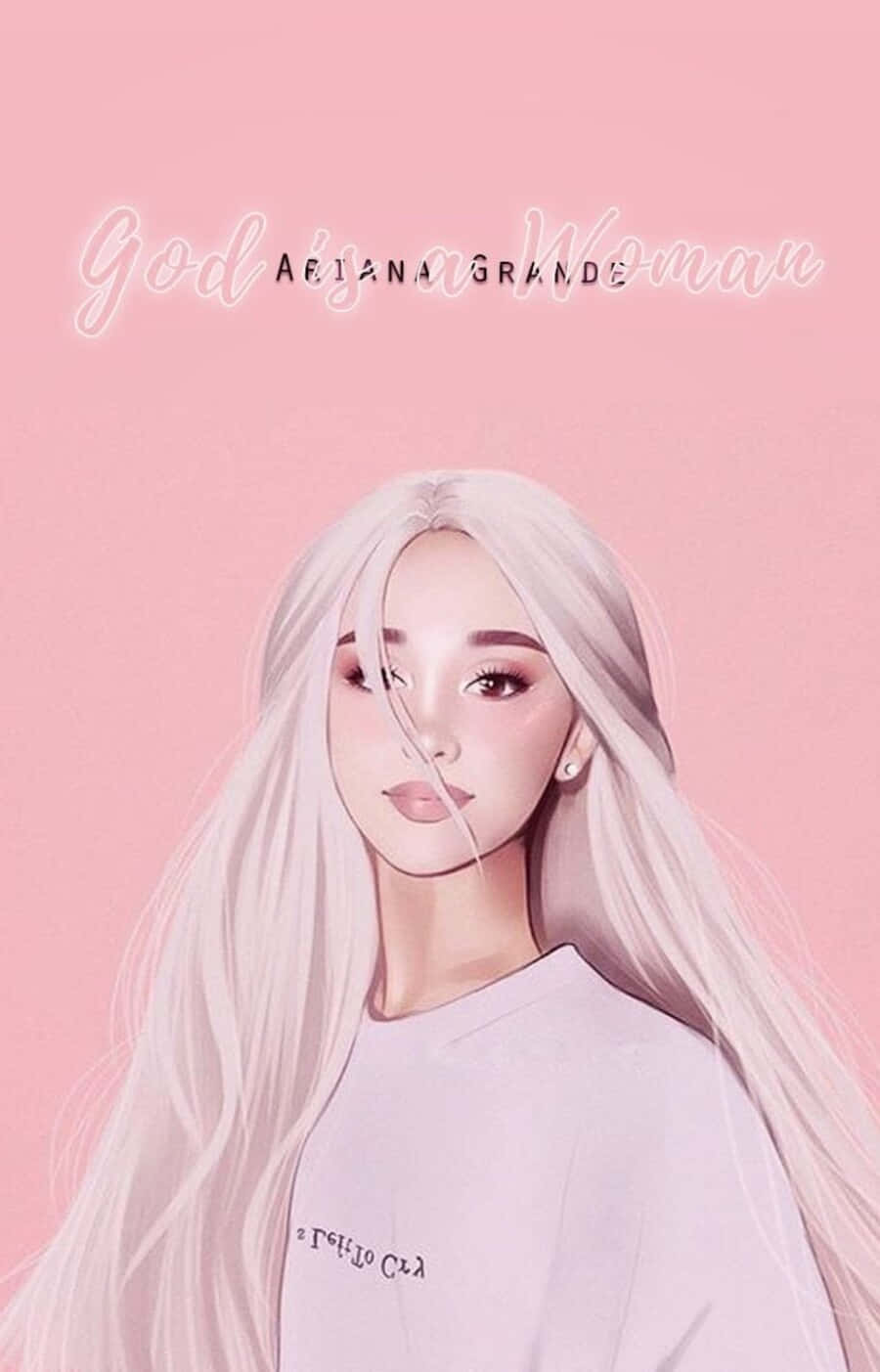 Aesthetic Ariana Grande Wearing Vintage Rose Tinted Glasses Background