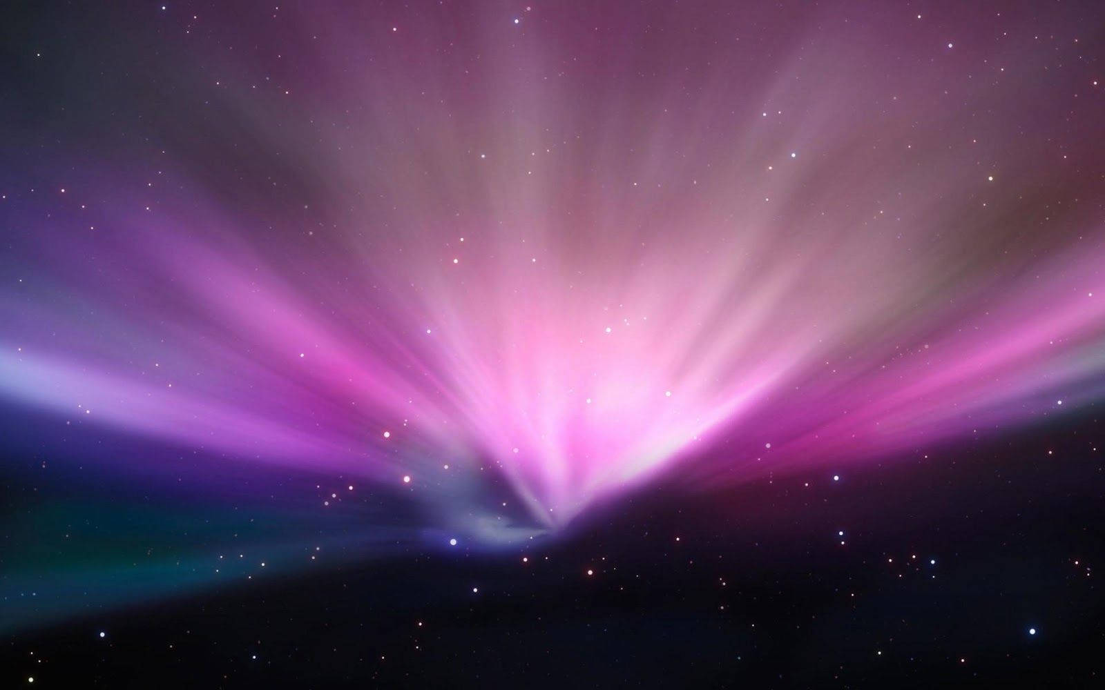 Aesthetic Aurora In Space Computer Display Background