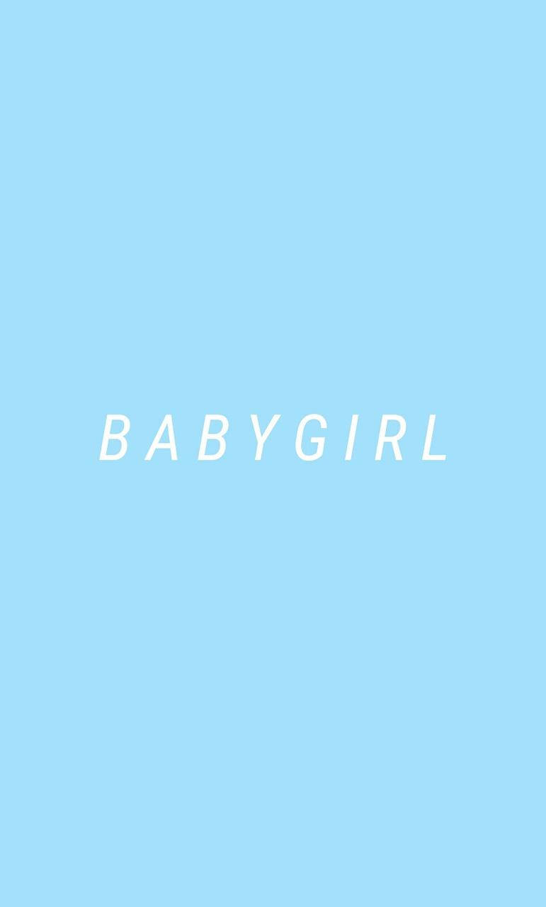 Aesthetic Baby Blue Babygirl Background