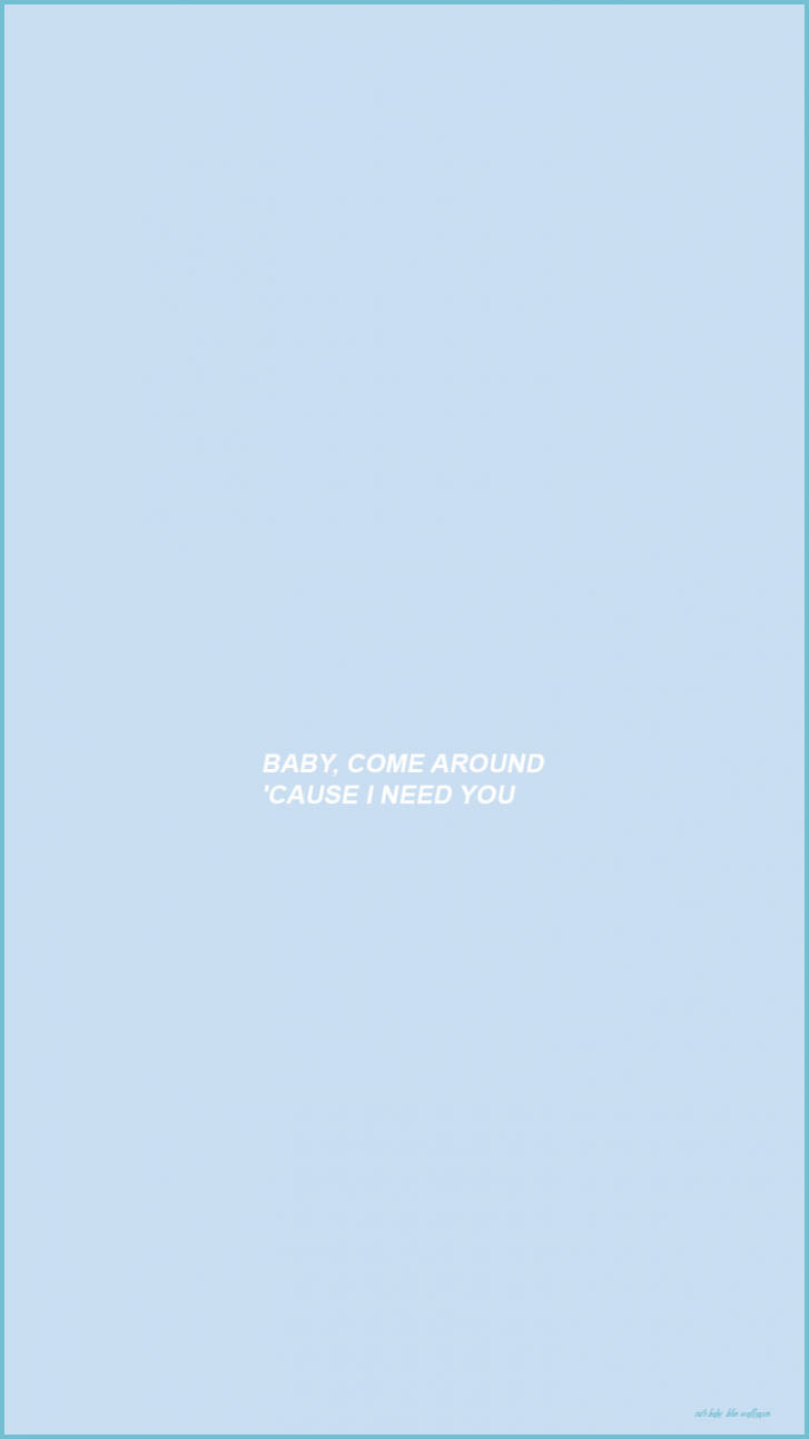 Aesthetic Baby Blue Quote