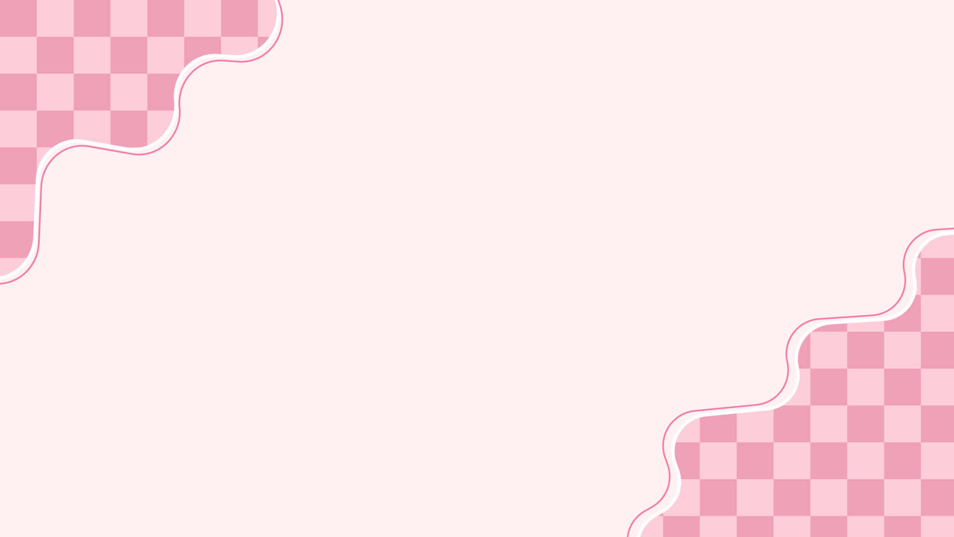 Aesthetic Baby Pink Checkered Pattern Background