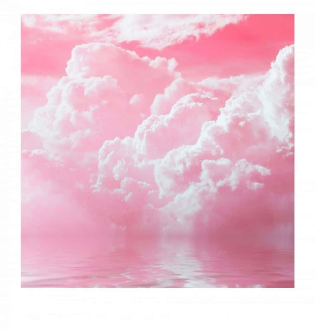 Aesthetic Baby Pink Clouds Background