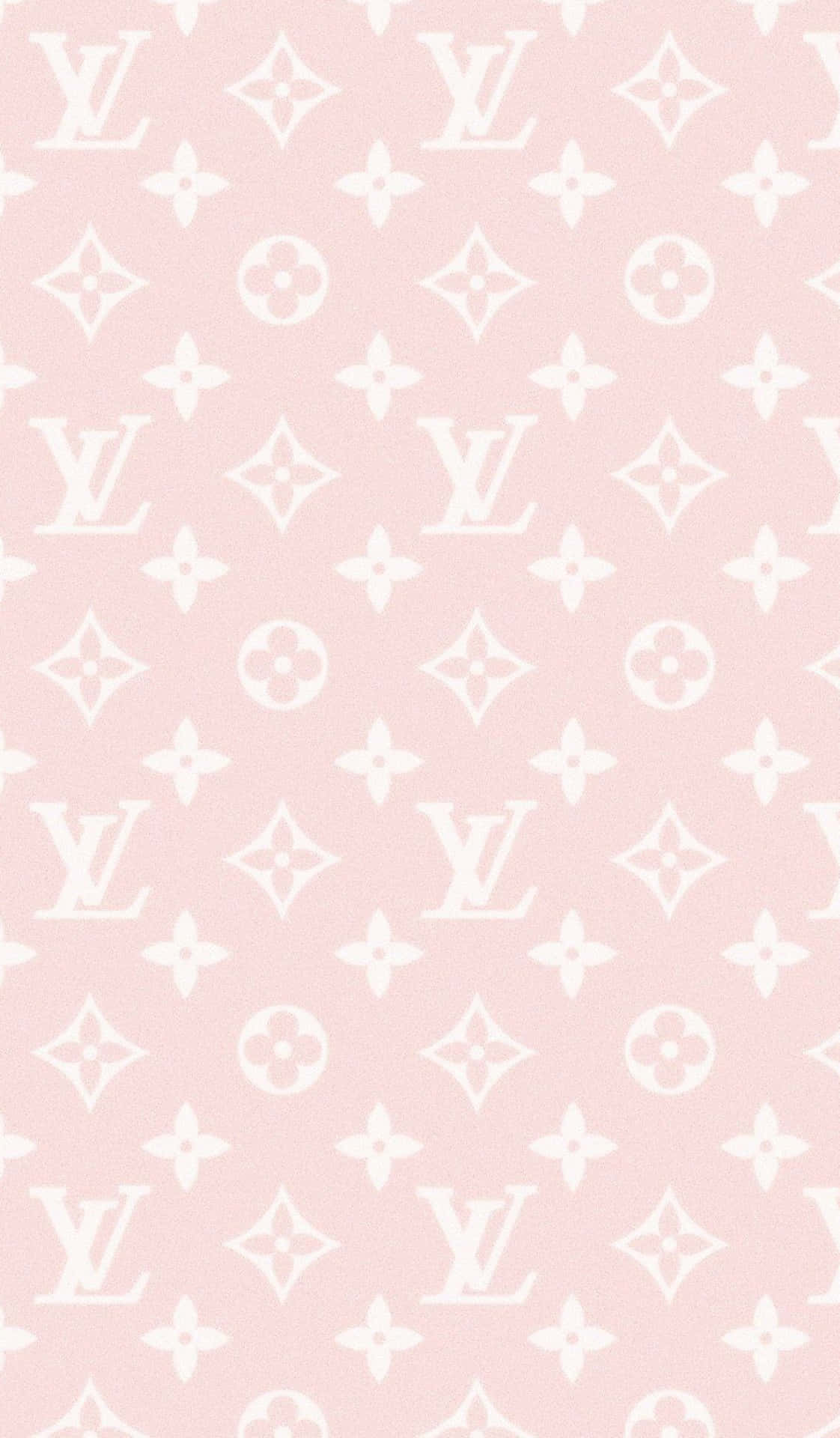 Aesthetic Baby Pink Louis Vuitton Logo Background