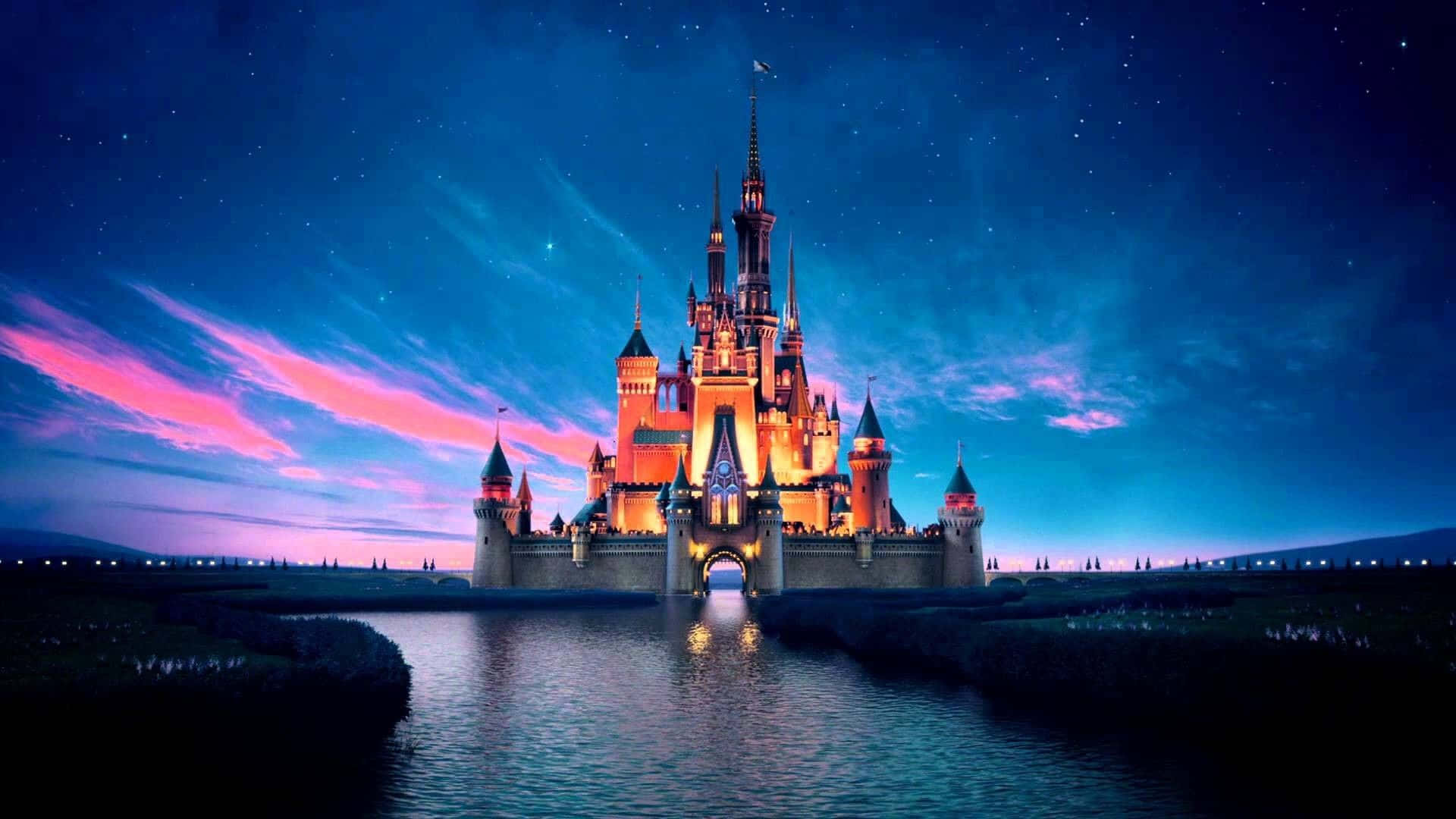 Aesthetic Background Of Disney Laptop. Background