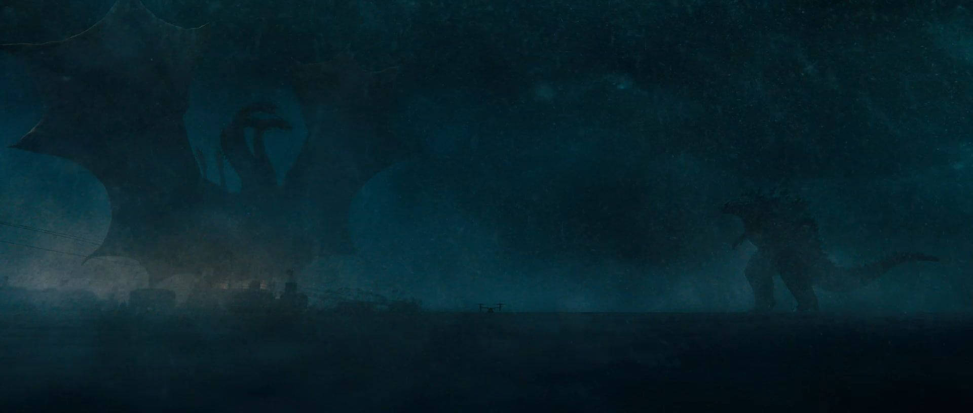 Aesthetic Battle Godzilla King Of The Monsters Art Background